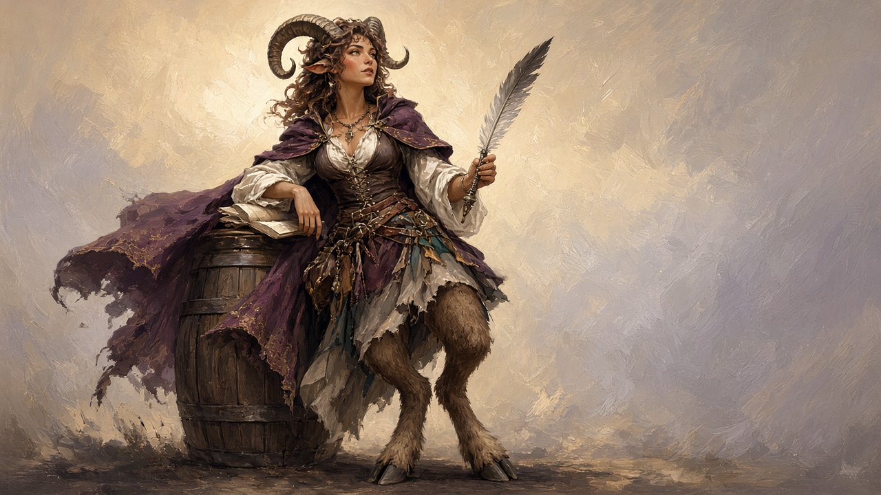 Daggerheart Faun character portrait preview